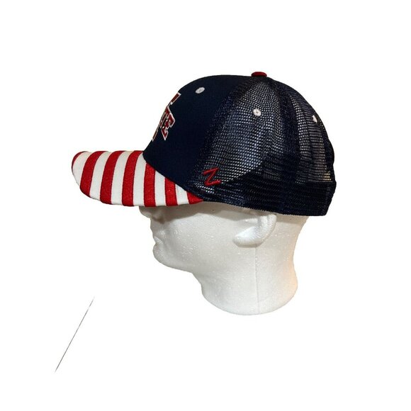 Iowa State University Hat American Flag Design Snapback Trucker Cap Patriotic Me - Picture 4 of 6